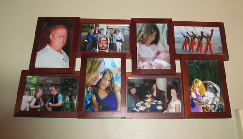 8 pictures in an 8-picture frame.