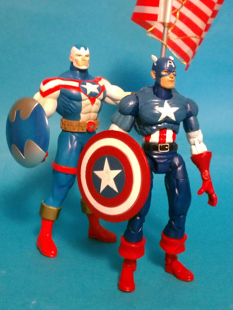 Fighting American and Marvel Legends Captain America