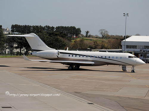 LX-FLY Global Express XRS by Jersey Airport Photography
