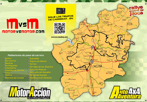 Recorrido Rally Comarca del Jiloca 2013