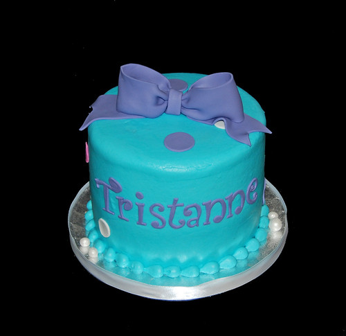 12th birthday cupcake tower aqua purple and pink