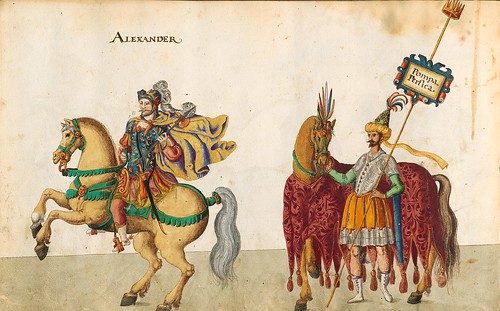 015- Cabalgata sobre los continentes-Asia-Descripción de las ocho festividades celebradas durante los juegos…1596-Biblioteca Estatal de Baviera