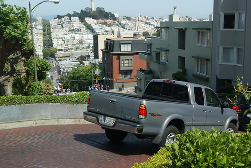 Going down Lombard St.