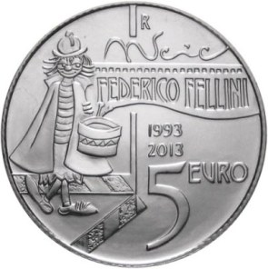 Oficiálna sada euromincí San Marino 2013, F.Fellini