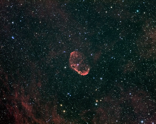 The Crescent Nebula Re-process. by Mick Hyde