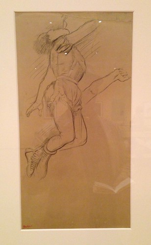 Degas' preparatory sketch