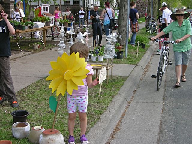 Judson Street Fest 2013 flower girl peek