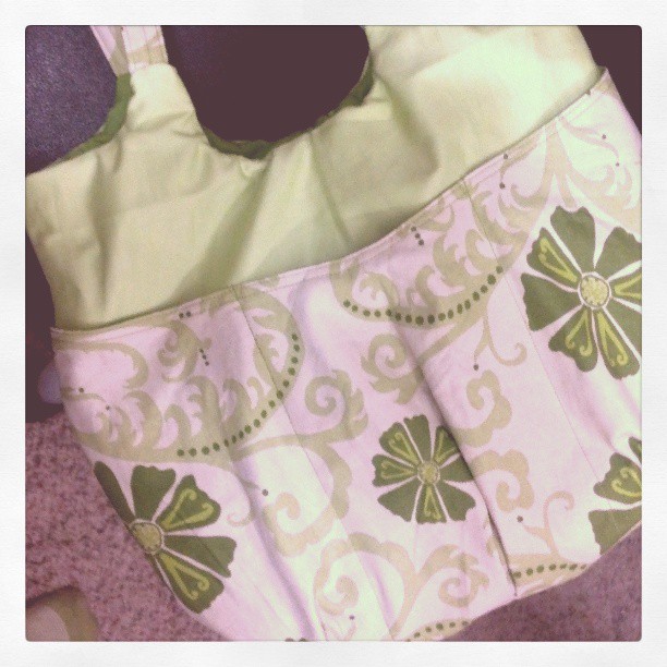 So close...just the topstitching. My very own Go Anywhere Bag <3