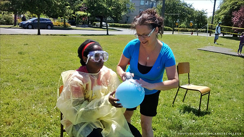 CDI College Student Appreciation BBQ in Victoria, BC - Can You Shave a Balloon Without Braking It