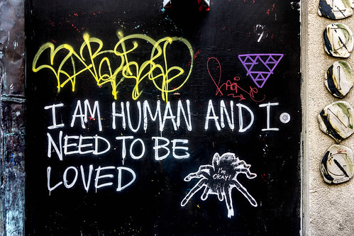 Dublin Street Art - "I Am Human And I Need To Be Loved" by infomatique