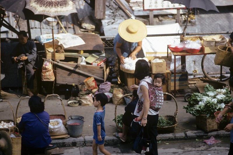 Hong Kong marketplace, 1972