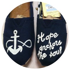 Handpainted Anchor TOMS