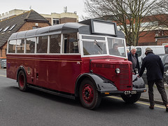Vintage buses and cars