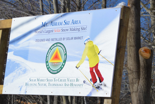 Mt. Abram is the world’s largest solar snow making site.
