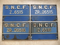 Plaques SNCF