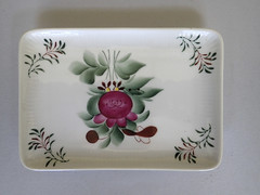 Ostfriesenrose, Small rectangular plate (12 x 17 cm)