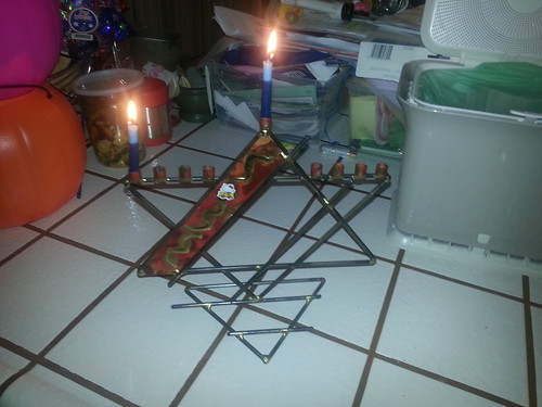 Katie, without prompt, explained Hanukkah to Max and I tonight. <3
