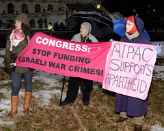 Protesting Israeli War Crimes And Netanyahu's Speech To A Joint Session Of Congress March 3, 2015