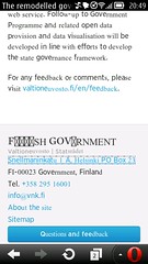 Font problems on the Finnish Government website