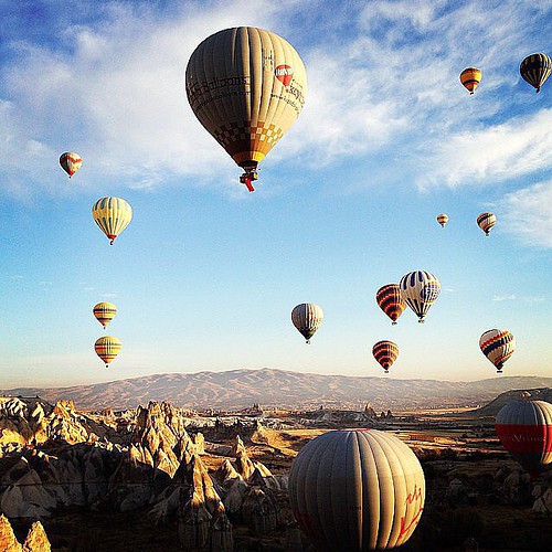 #Travel Go on a Hot-Air Balloon Ride in Turkey...