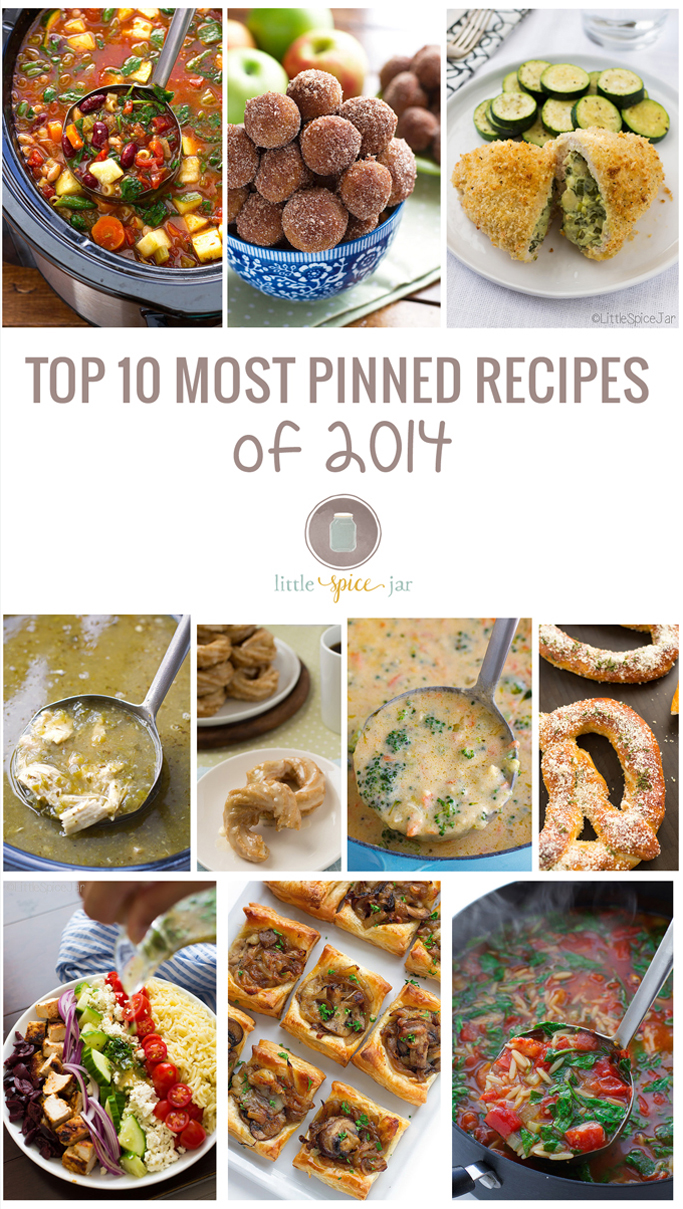 Top 10 Most Pinned Recipes of 2014