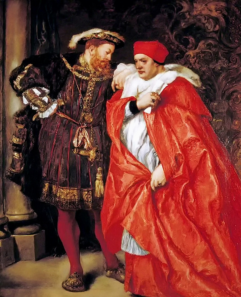 'Me and My King' Henry VIII and Cardinal Wolsey by Sir John Gilbert c. 1886