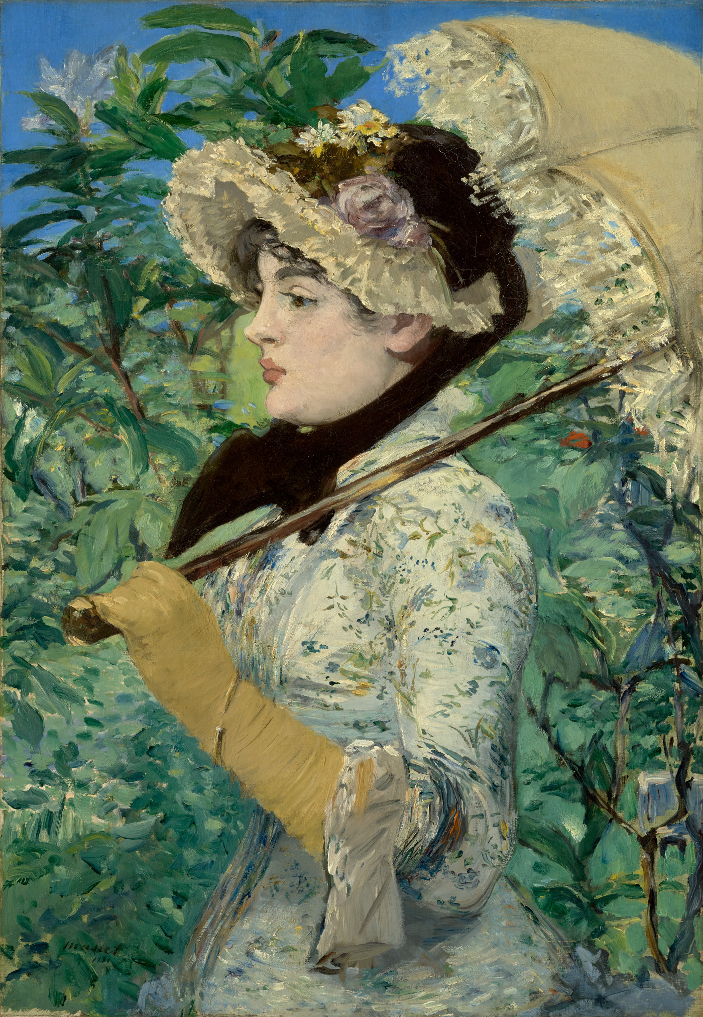 Woman with a parasol by Édouard Manet, 1881