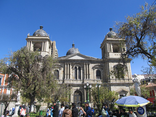 La Paz: la Cathédrale Métropolitaine et la Plaza Murillo
