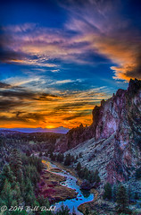 Smith Rock State Park at Sunset