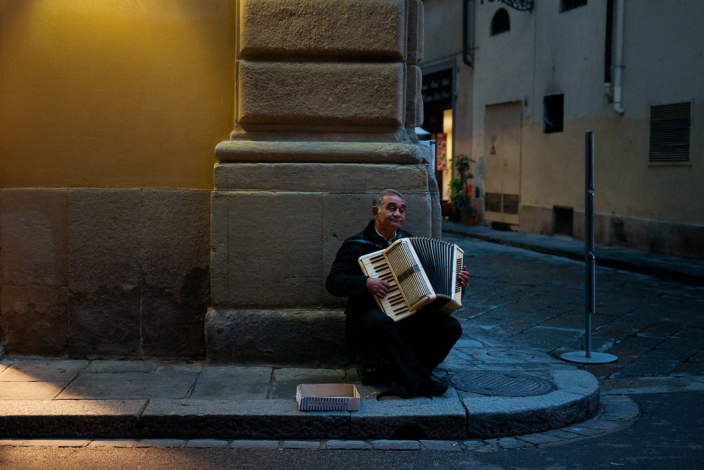 Accordion Player in Florence