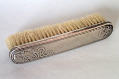 Art Nouveau table brush Silver