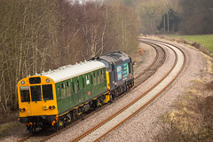 Inspection Train on the High Marnham Test Track - 18-03-2015