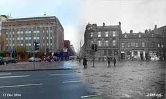 Merged Belfast street views - step into the past