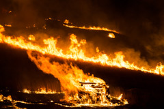 The 2015 Jeongwol Daeboreum Fire Festival in Jeju Island, South Korea