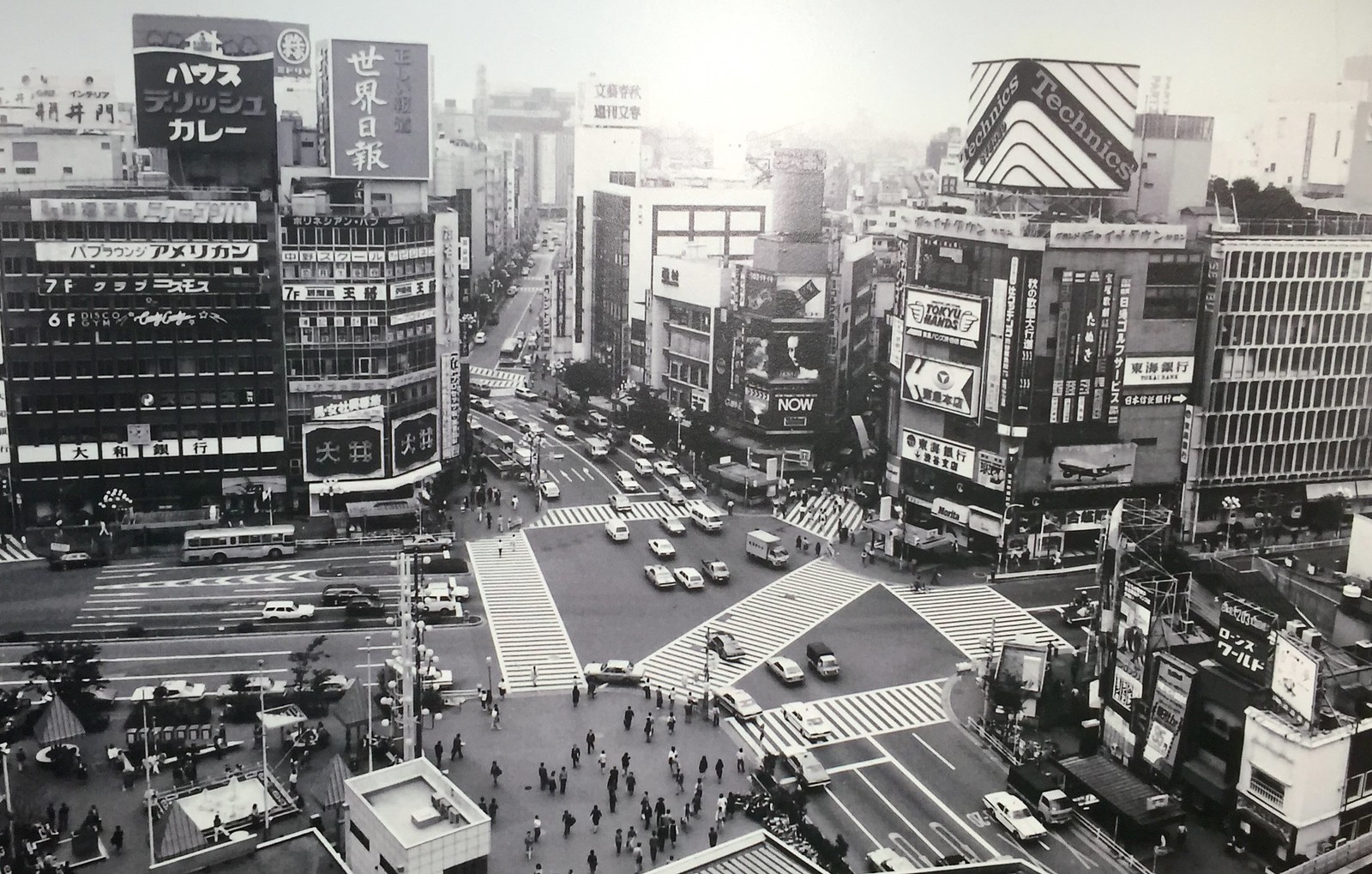 Shibuya Square Crossing in 1950