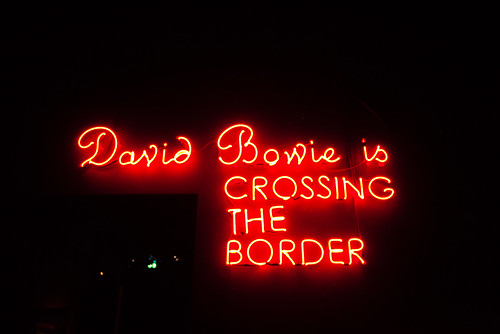 David Bowie is crossing the border