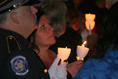 Candle Light Vigil Police Memorial