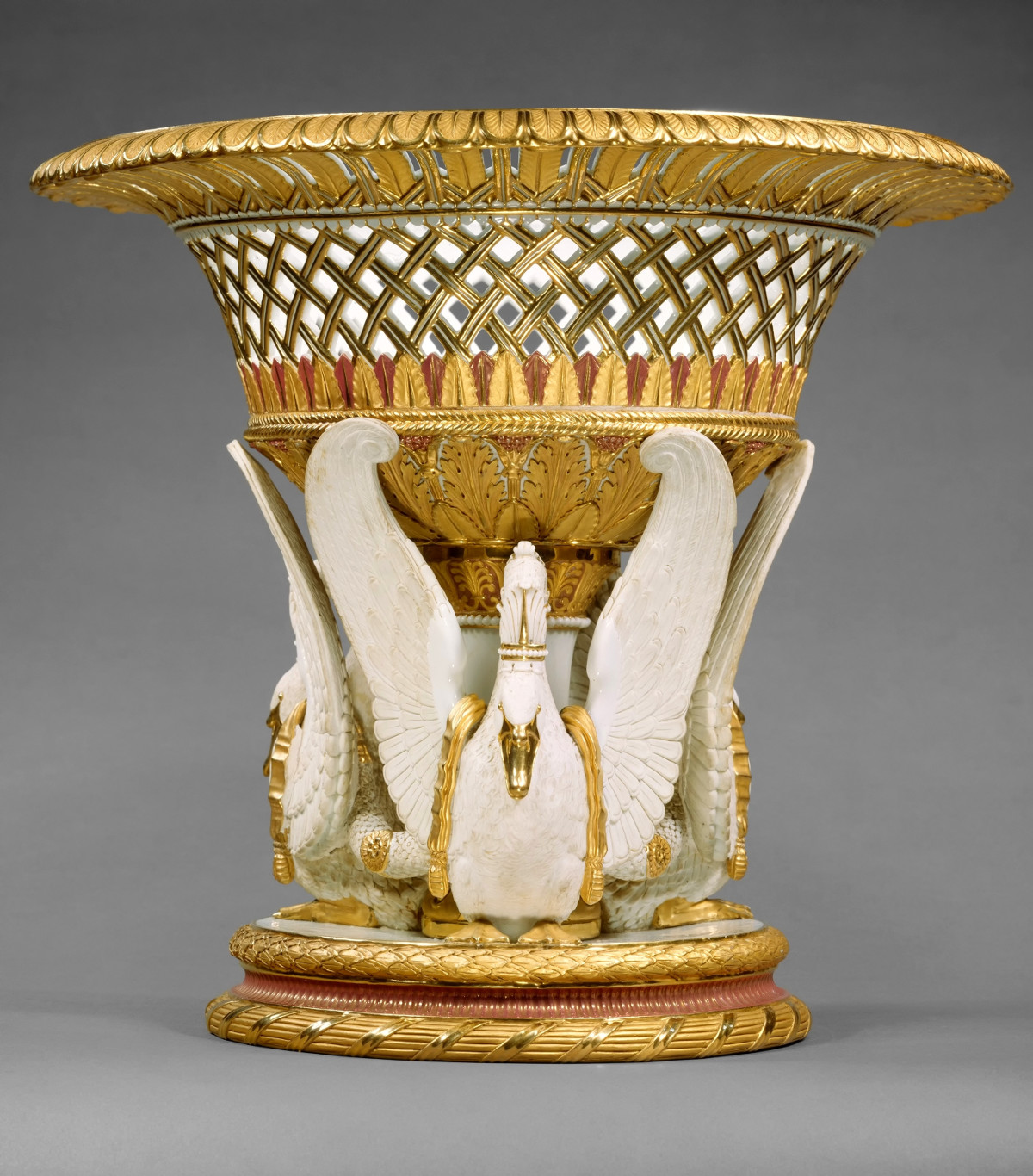 1823 Fruit or flower basket. Hard-paste porcelain. metmuseum