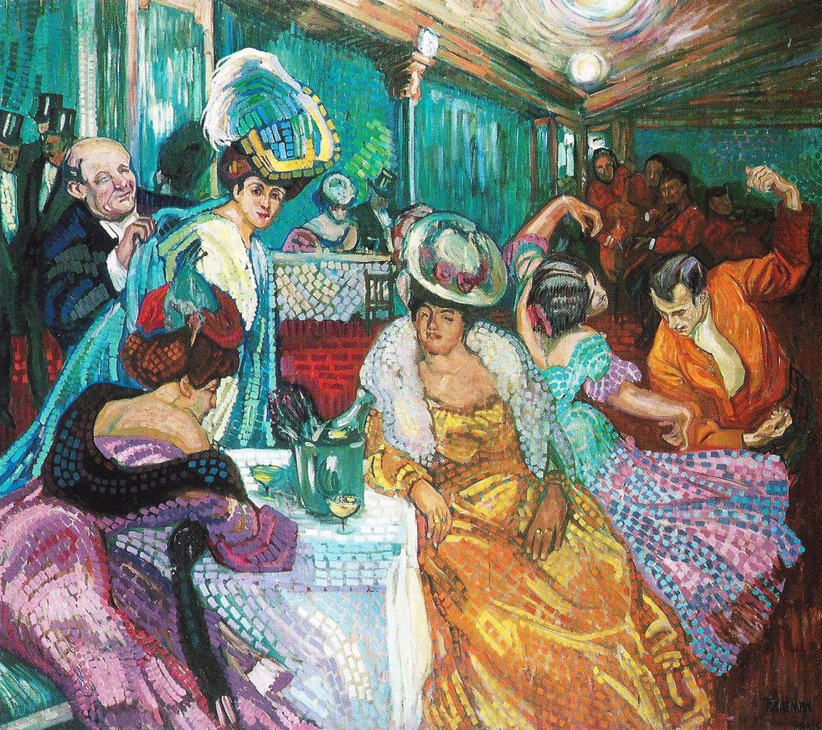 Night Cafe by Axel Torneman - circa 1905-1906