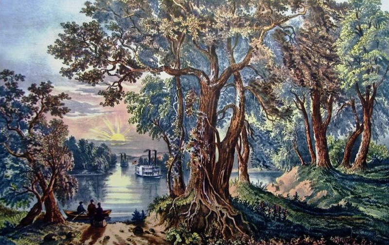 Western River Scenery, 1866