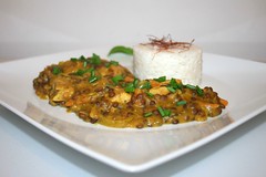 Leek lentil curry with chicken / Lauch-Linsen-Curry mit Huhn
