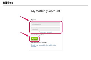 Login to Withings