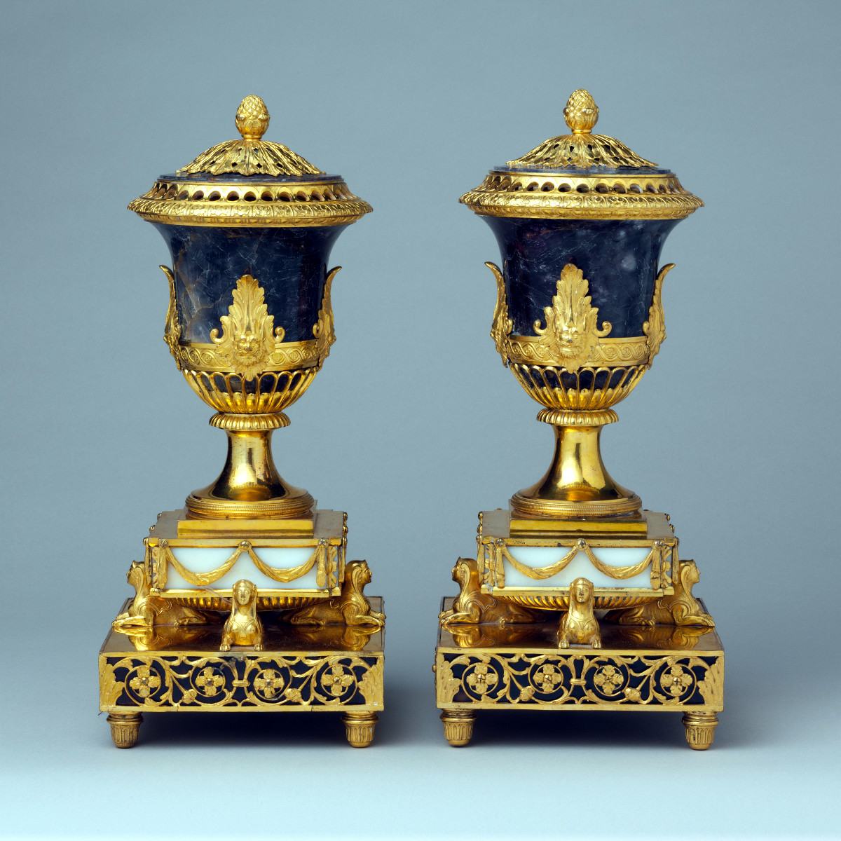 1770. Pair of perfume burners. Matthew Boulton. Credit metmuseum.org