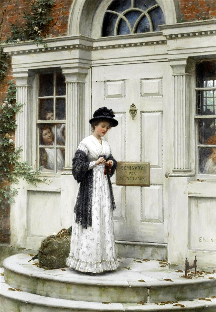 The New Governess by Edmund Blair Leighton