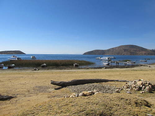 Lac Titicaca: arrivée à la partie nord de l'Isla del Sol