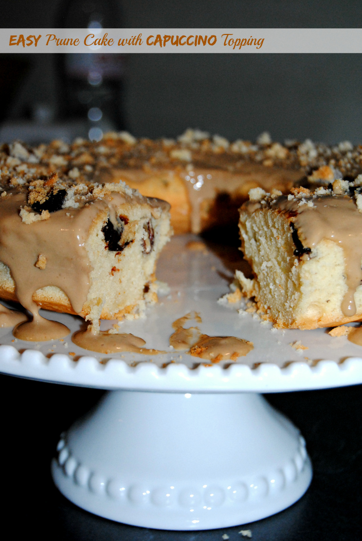 Easy Prune Cake with Capuccino Topping  (capa title)