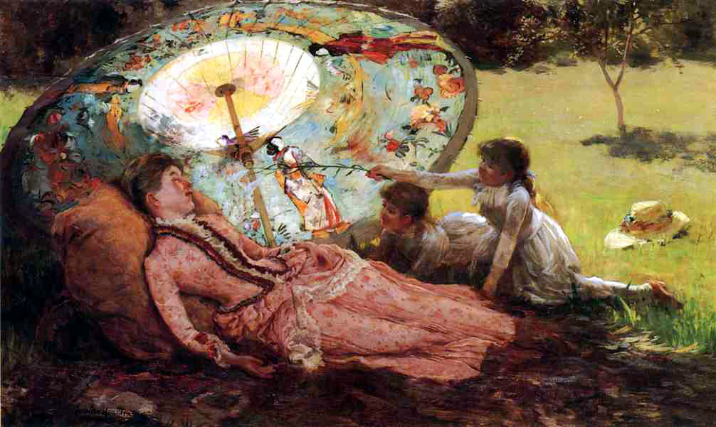 Lady with a Parasol by Hamilton Hamilton