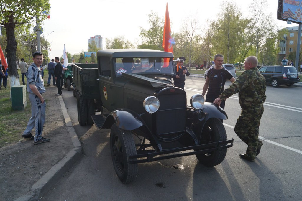ГАЗ-АА на автопробеге в Красноярске