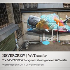 There's a whale watching you while you are transferring some files... : ) thanks a lot to @wetransfer for choosing our artwork, realized for the Urban Art Festival in Winterthur (CH), along with other two artists: @saadart and Tim Adler. ‪ #‎wetransfer‬ ‪