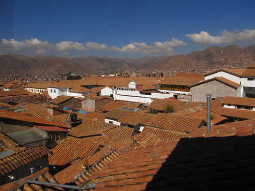 Cusco: vue de notre hôtel